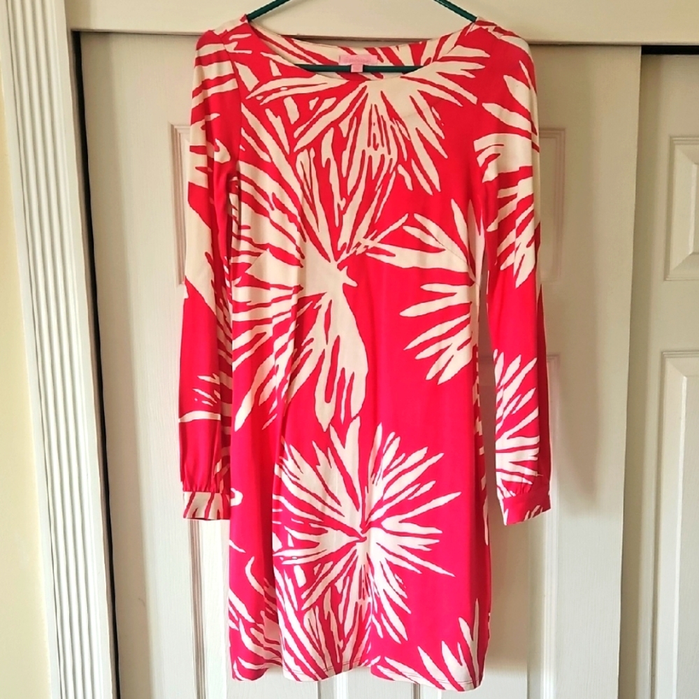 Tropical Pink and White Women's Dress
